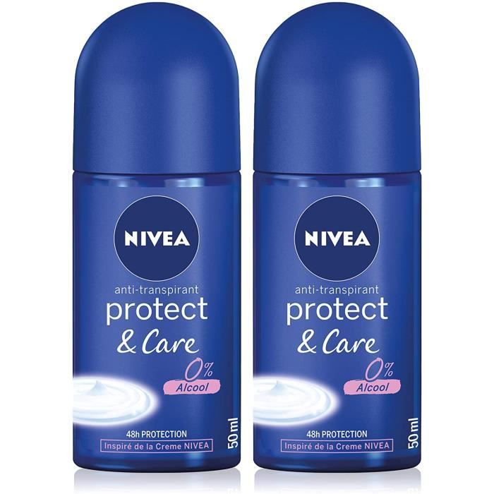 Déodorants et anti-transpirants NIVEA Déodorant Bille Protect & care (2 x 50 ml), déodorant femme protection efficace 48 72808
