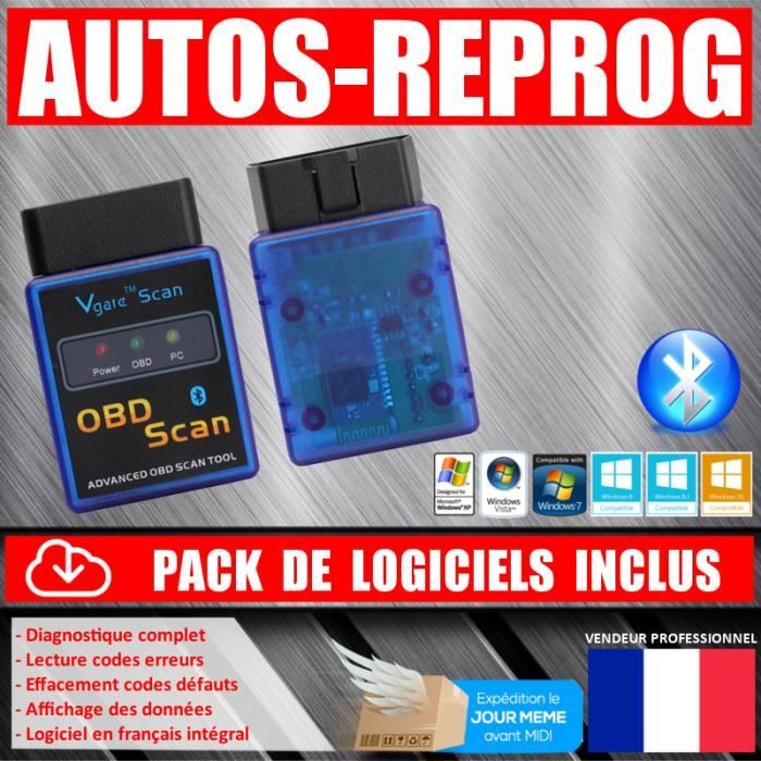 VGATE SCAN BLUETOOTH - Interface Diagnostique MULTIMARQUES - ELM327 VAG COM OBD2