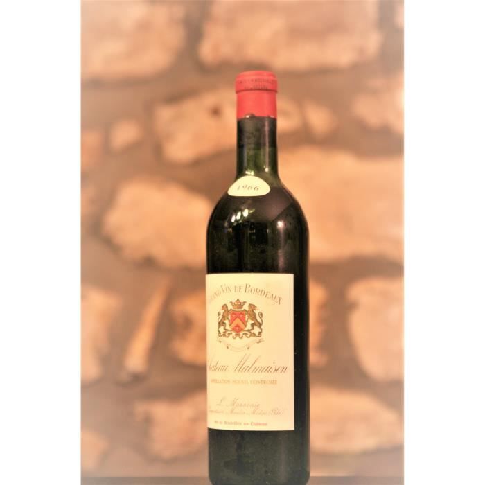 Vin rouge, Moulis, Château Malmaison 1966 Rouge