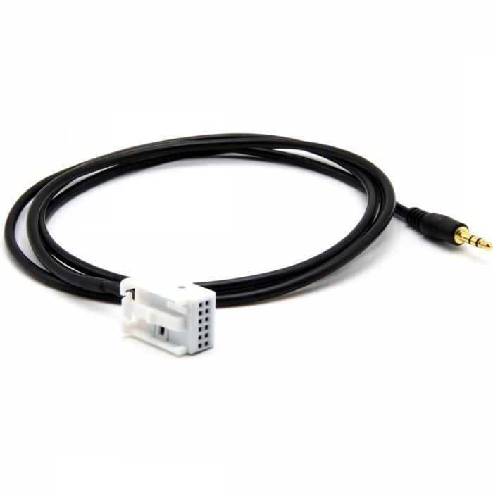 Cable Auxiliaire MP3 pour autoradios d'origine Citroën C1 C2 C3 C4 C5 C6.