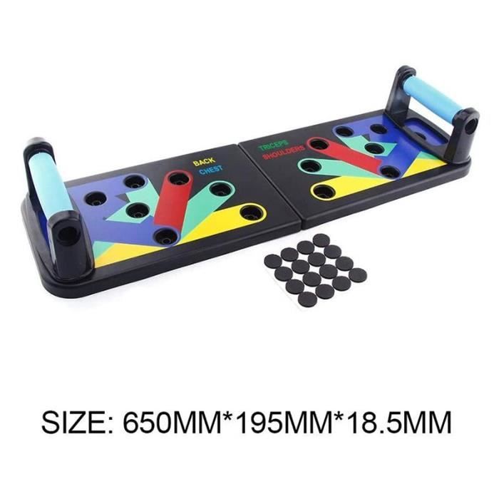 barre pour traction -Pliable multi-fonctionnel pousser le panneau de support équipement d'exerci...- Modèle: Black - ZOAMFWZDA07842
