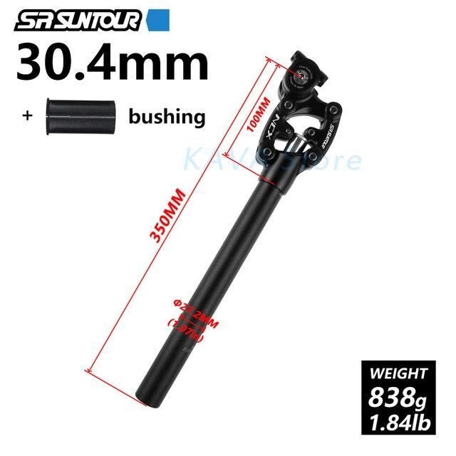 Pièce Détachée,SR Suntour NCX suspension d'amortissement de vélo tige de selle VTT 50mm voyage - Type NCX 30.4MM