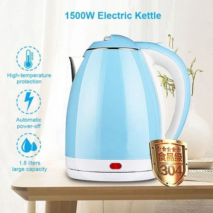 Bouilloire Electrique Chauffe-Eau 1500W Sans Fil Avec Protection Rapide ébullition L50671