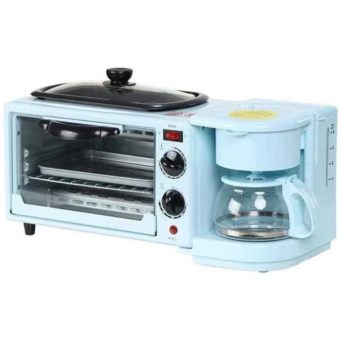 TOASTER AIPZDJ Multifonction 3 en 1 Reacutetro Machine agrave Petit Deacutejeuner Grille Pain Eacutelectrique Mini Four Machine 702