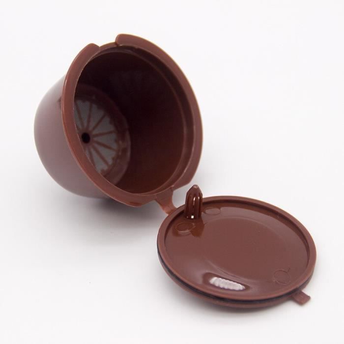 Café Filtres,Dolce Gusto – capsules de café réutilisables, 1 pièce, filtre manuel, coquille de café, outil - Type 1PCS Brown