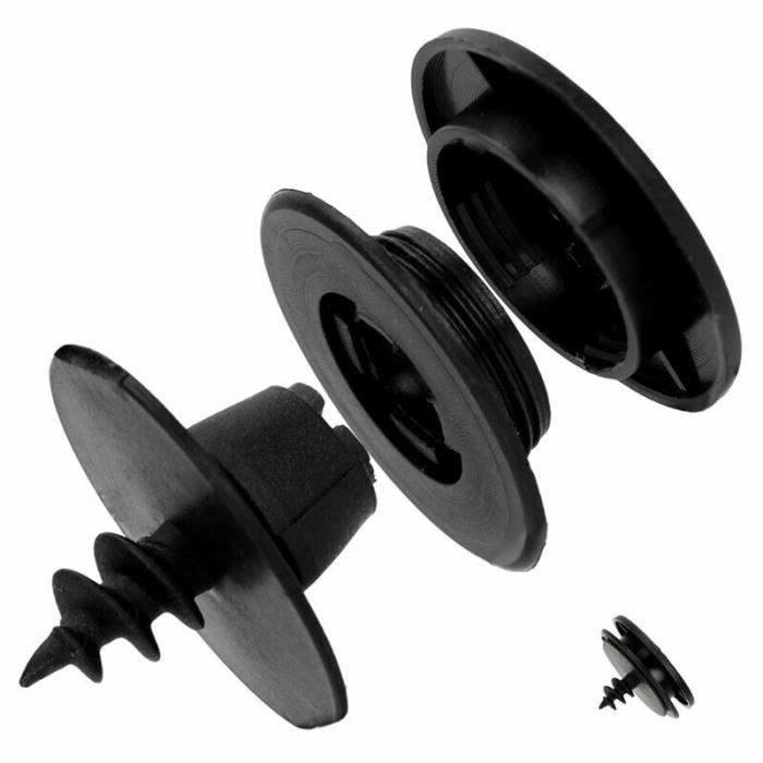Le noir - Clips de fixation antidérapants pour tapis de sol, 10 pièces, boucle de fixation pour voiture, tapi