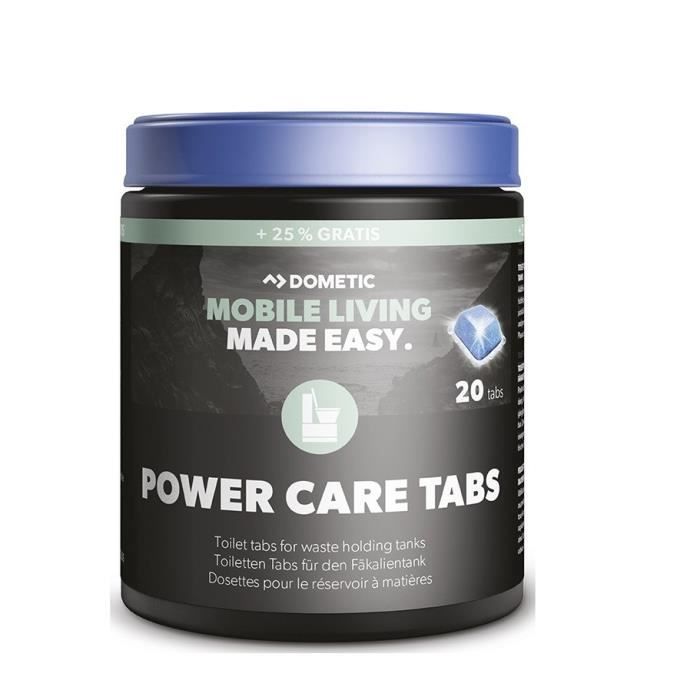 DOMETIC Tablettes nettoyantes toilettes PowerCare Blue - x 20
