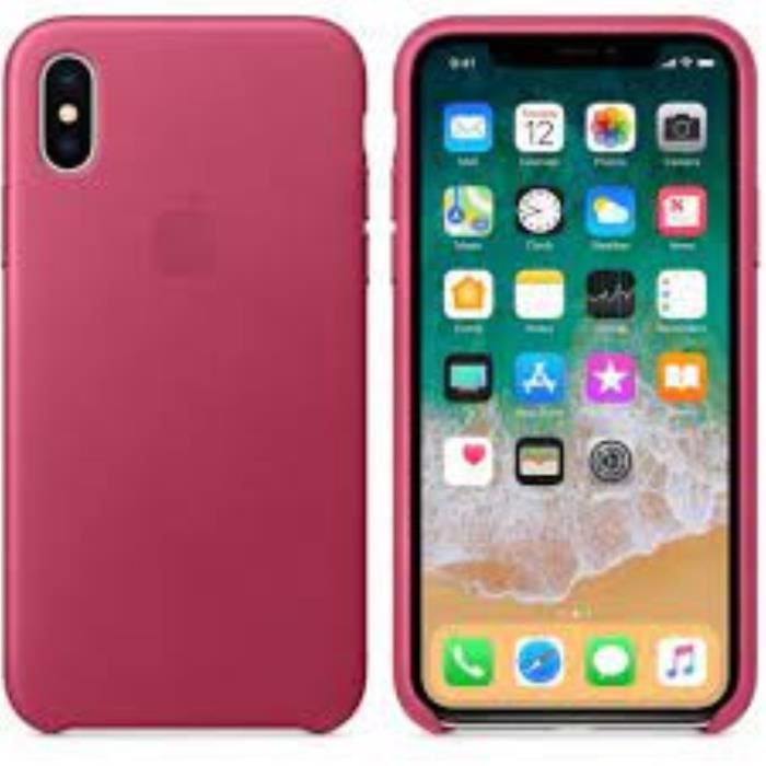 Coque Silicone pour Apple iPhone XS /X/IPHONE 10 Silicone Gel mat - FUSCHIA Mat