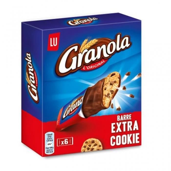 LU Granola L’Original Barre Extra Cookie 168g (lot de 6)