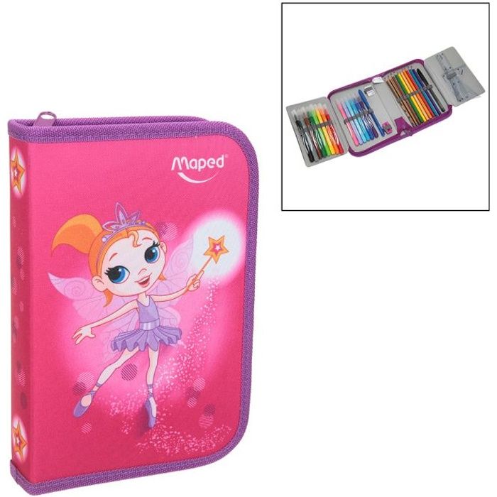 MAPED Trousse Scolaire Garnie 31 Pièces Fairy