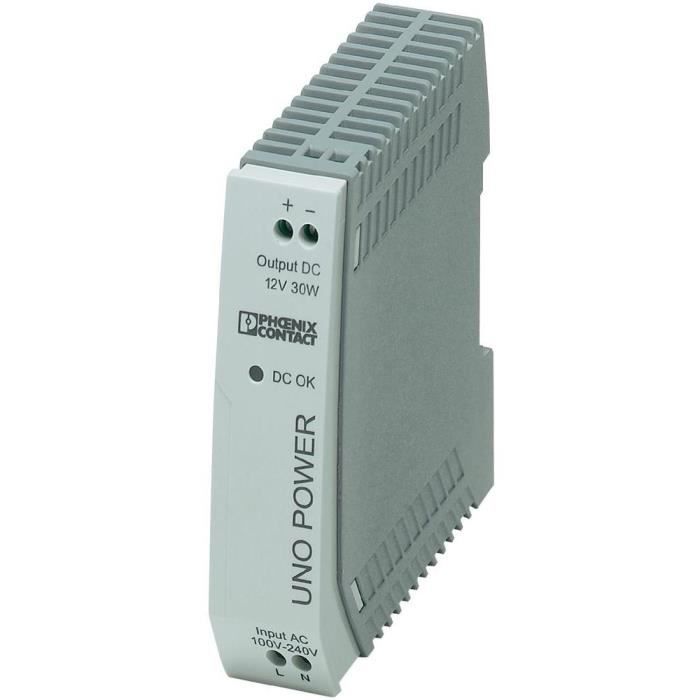 Alimentation rail DIN Phoenix Contact UNO-PS/1AC/12DC/30W 12 V/DC 2.5 A 30 W 1 x