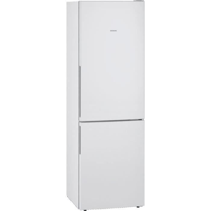 SIEMENS KG36V6WEAS - Réfrigérateur congélateur bas - 309L (215+94) - Froid brassé - A++ - L 60cm x H 186cm - Blanc