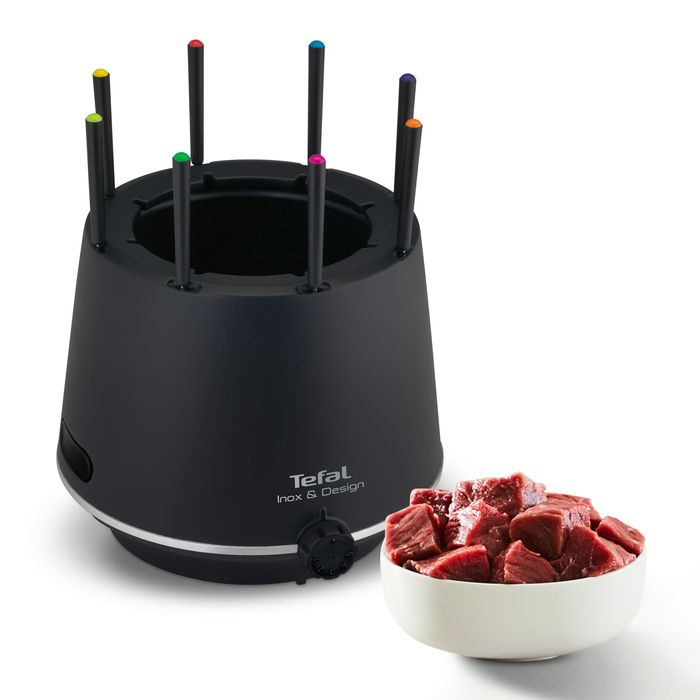 TEFAL EF265812 Fondue Thermorespect avec ses 8 pics - Noir