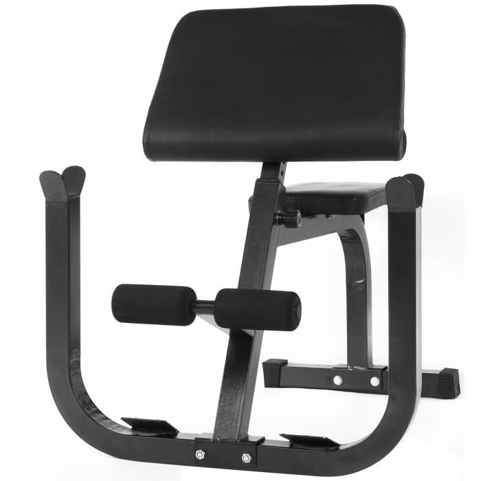 TMISHION Station d'haltères biceps Bancs de musculation standard Réglable en hauteur 29,5 à 36,2 pouces Banc de musculation Curl