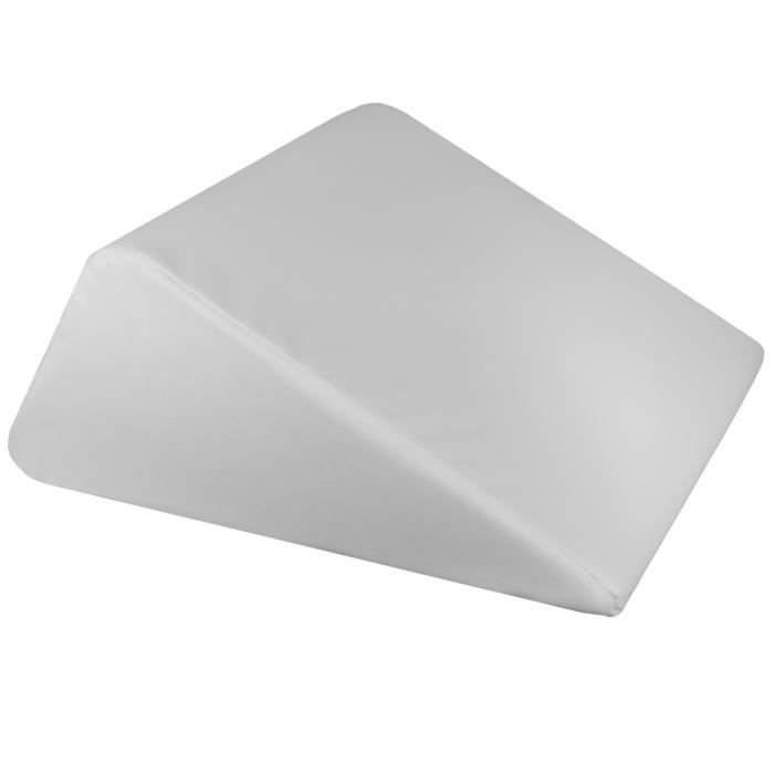 Coussin incliné cale dos ou jambes triangulaire - Blanc - Vivezen
