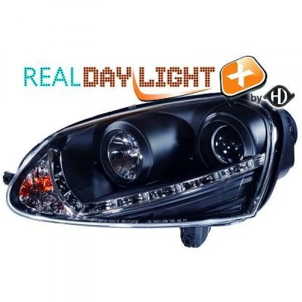 Set de deux phares principaux D2S/H1 R87 VOLKSWAGEN GOLF 5 de 03 à 08 - 2214586