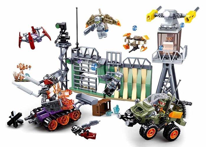 Sluban Atomic Storm M38-B0911 Robot Da Assalto Dire Wolf, Costruzioni Compatibili, Multicolore