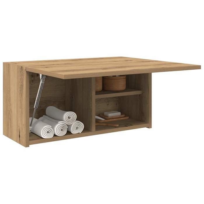 vidaXL Armoire murale de bain chêne artisanal bois dingénierie 860066