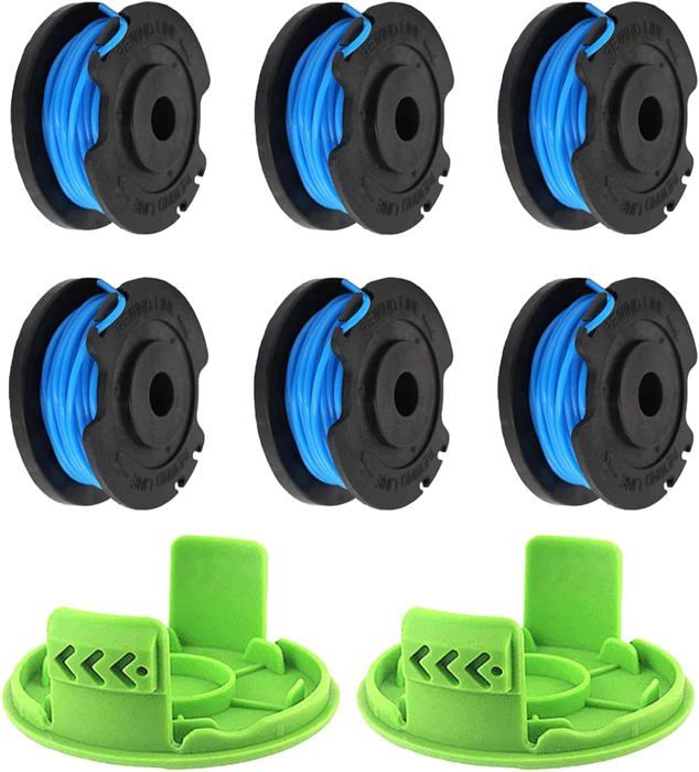 Greenworks G24LT Bobines De Fil Débroussailleuse 4,9m 1,65mm - Lot 4+1 Ou Plus (Compatible G24LT G24LTK2)