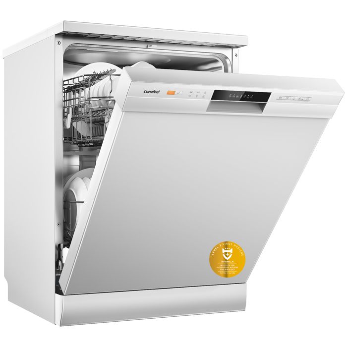 COMFEE Lave-Vaisselle Pose Libre 60cm 49dB avec 12 couverts Hygiene Lavage Dpart Diffr Demi-Charge - Blanc Energy Class D - Comfee