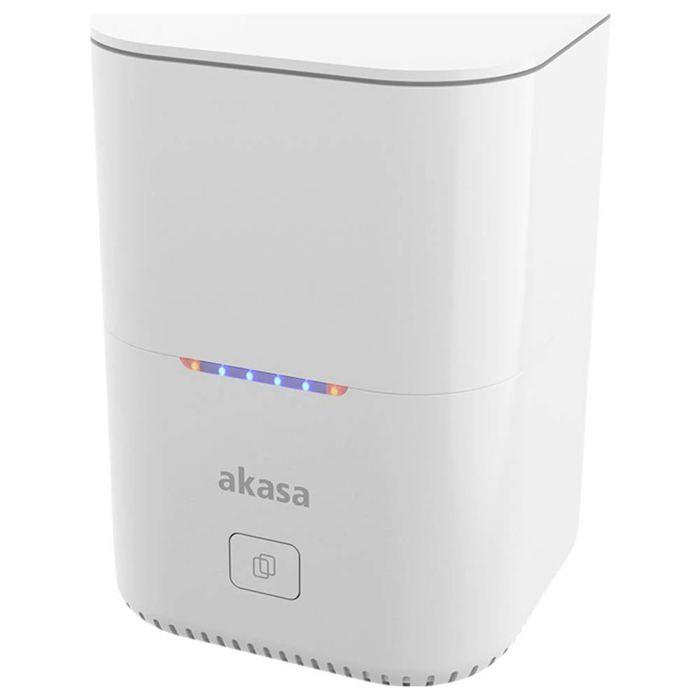 Akasa DuoDock MX Boîtier pour SSD M.2 USB-C® (USB 3.2 Gen 2) 10 GBit/s M.2 PCIe NVMe 2242 2260 2280 AK-DK09U3-WHCMV2
