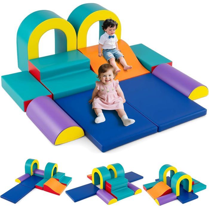 AIYAPLAY Ensemble De Pierres D'Équilibre Pour Enfants Empilables De 5 Pièces Antidérapantes Pour