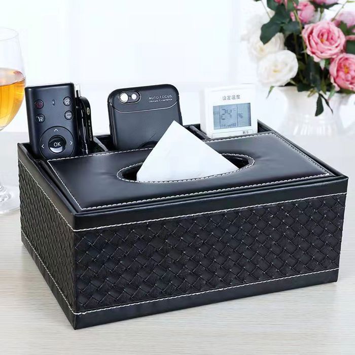 ®TONLRGY Boîte à mouchoirs en similicuir idéale pour la maison ou le bureau 23 5 x 16 5 x 9 5 cm Plaid