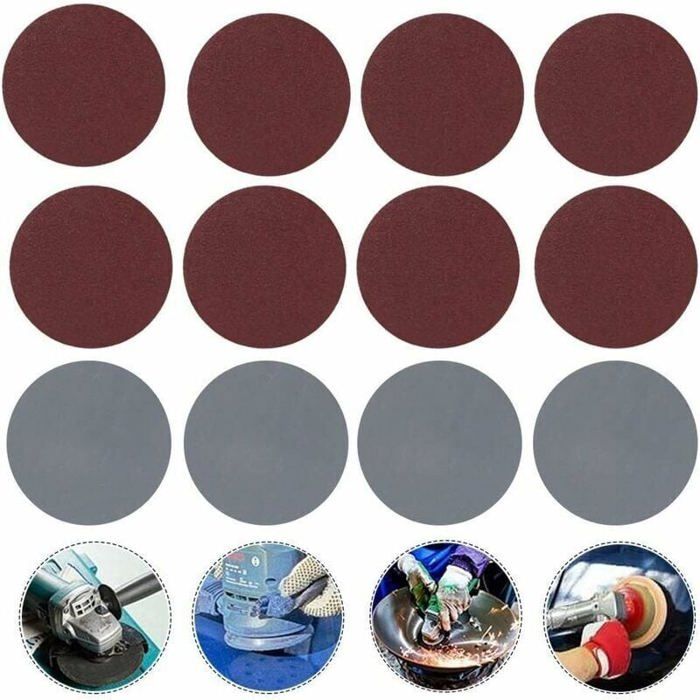 Disques Polissage 3 Pouces 30 Disques De Ponçage 75-80mm - Lot Multi-Grains 800/1000/1200/1500/2000/3000 - Pour Perles, Bois, Métal Papier Sablé Grit 800