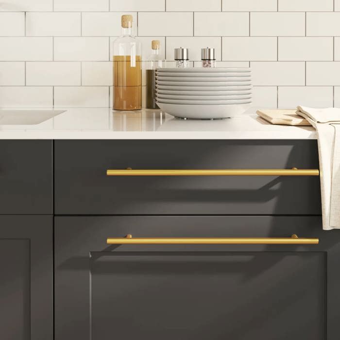 Poignées dArmoire - vidaXL - Lot de 20 - Acier Inoxydable - Doré - 320 mm
