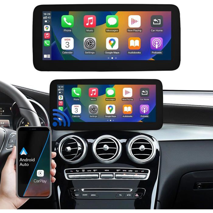 Autoradio Road Top 123 pouces Carplay Écran Touchscreen pour Mercedes Benz GLA CLA 2015-2018