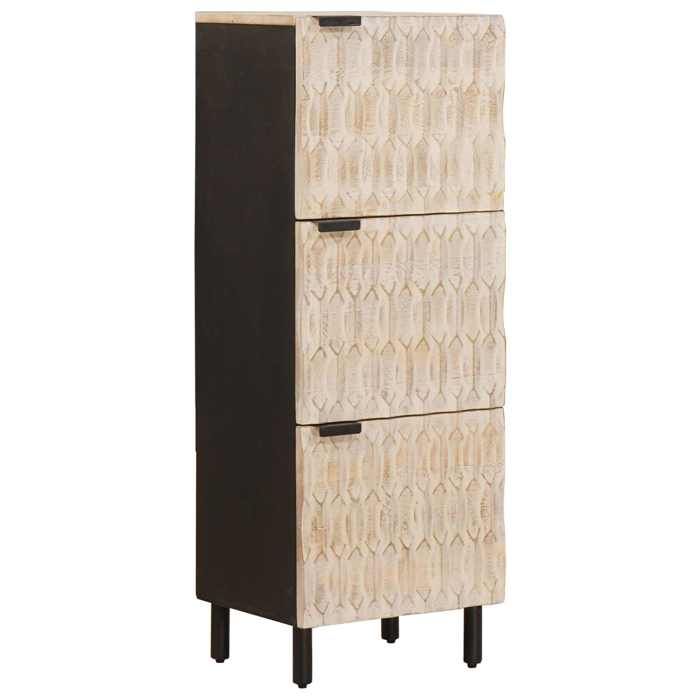 NEW 2026 Haut Armoire rectangulaire 1 PC Cabinet/Commode salon avec porte Finition Lavage Blanc 40x33x110 cm L5508 NEW 2026 Haut Armoire rectangulaire 1 PC Cabinet/Commode salon avec porte Finition Lavage Blanc 40x33x110 cm L5508
