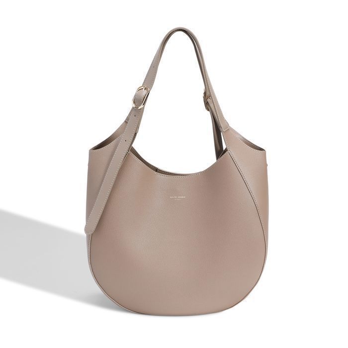 David Jones - Grand Sac Porté Epaule Hobo Cuir PU Femme - Beige