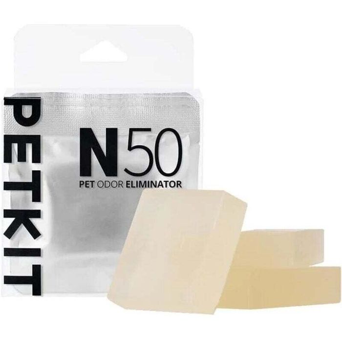 Désodorisant carré pour litière (N50) — Sûr non irritant et longue durée — Lot de 3