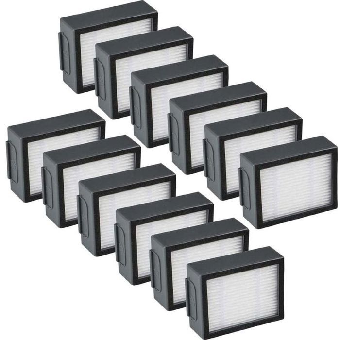 12-Pack Remplacement Filtres - iRobot Roomba i & e i7 e5 e6 + J7 Pièces de Rechange pour Aspirateur Accessoires
