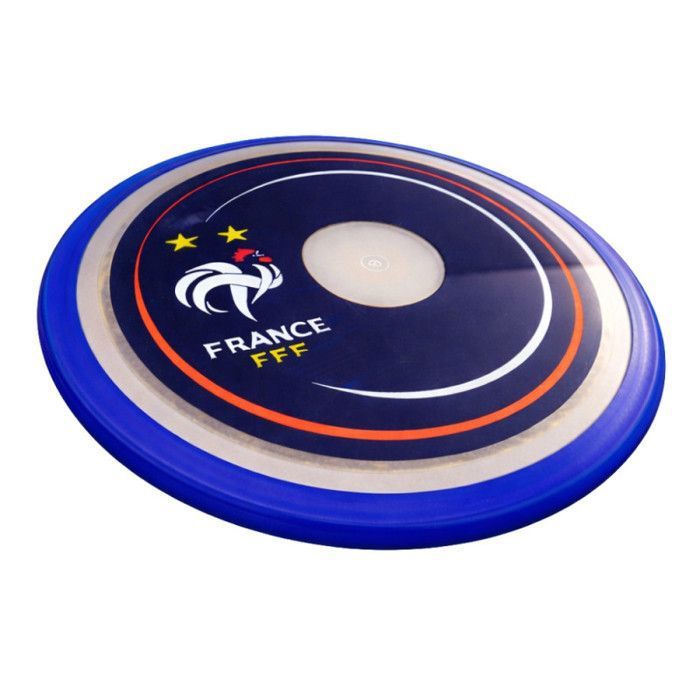 Frisbee - FFF - FFFDISQ - 27 cm - Design officiel Équipe de France - Léger et résistant