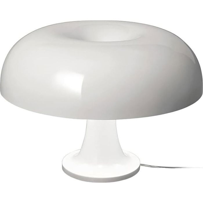 Lampe de table - PZCC - Champignon - Abat‑jour acrylique translucide - LED 3 couleurs - USB rechargeable