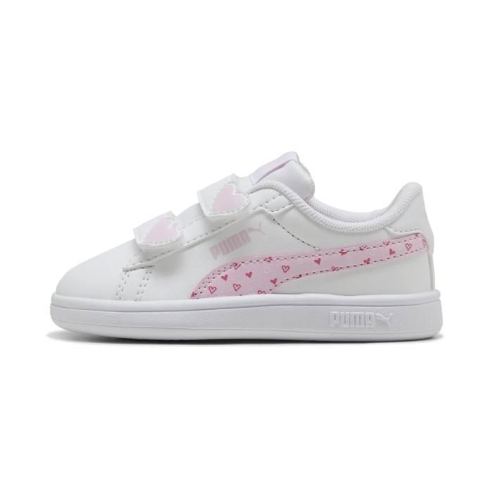 Baskets bébé fille Puma Smash 3.0 Hearty V - white/pink Baskets bébé fille Puma Smash 3.0 Hearty V - white/pink