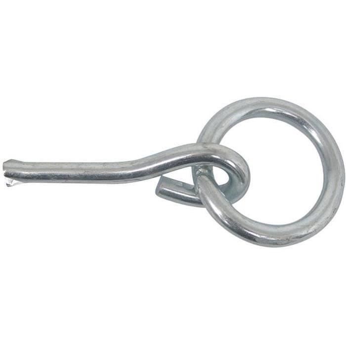 Anneau à sceller fil 10 int.50 l60mm zingué blanc