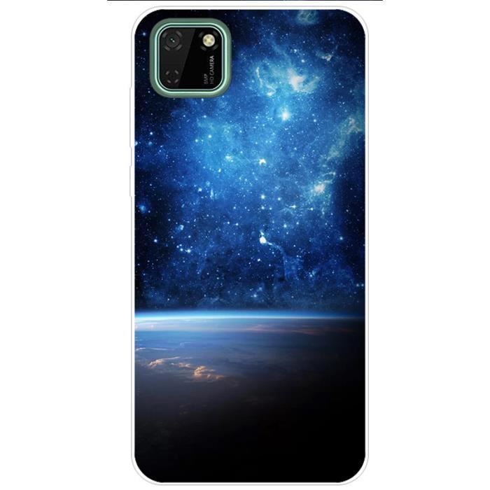 N NEWTOP Cover per Huawei Y5P, Custodia Crystal Case in TPU Silicone Gel PC Protezione 360° Fronte Retro Completa (per Y5P