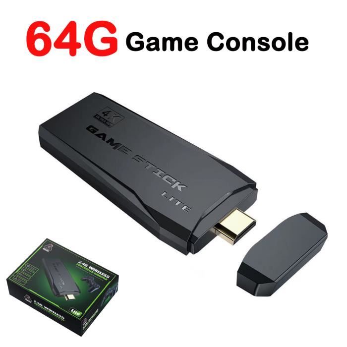 Console Rétro M8 – 64 Go, 20000+ Jeux, 4K HDMI, 2 Manettes Sans Fil 2.4G, Sortie TV, Cadeau Gamer