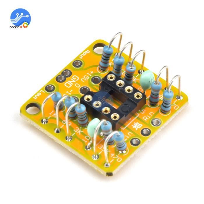Scheda di amplificazione DC preamplificatore OP doppio PCB per NE5532