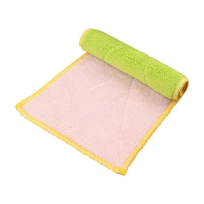 J8192 Lot de 2 essuie-mains en polaire corail en microfibre violet clair,GT04740 - Au