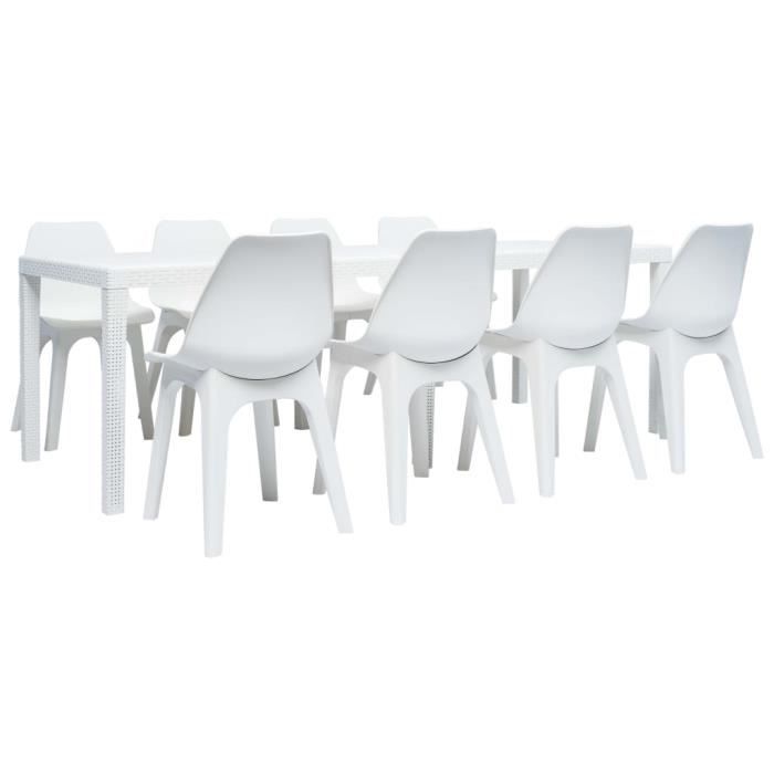 Festnight Ensemble De Mobilier D Exterieur Salle A Manger En