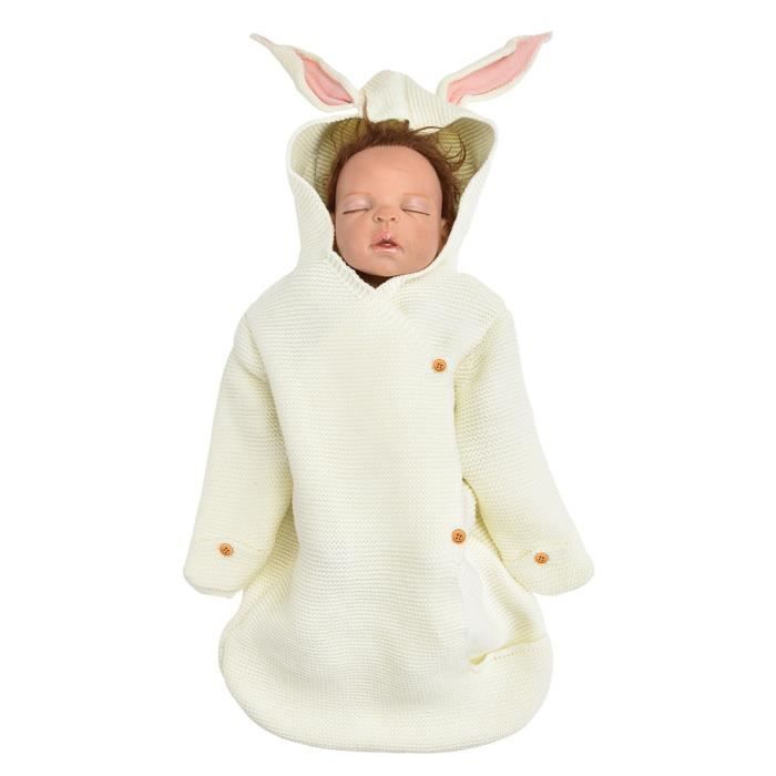 Sac De Couchage Bebe Tricot Couverture De Bebe Accessoires Fille Nid Bebe Colis Tricot Oreilles De Lapin Cdiscount Puericulture Eveil Bebe