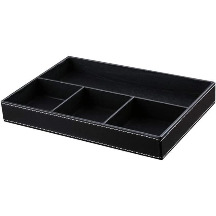 BOITE DE RANGEMENT - BAC DE RANGEMENT,white--Boîte de rangement en cuir PU, boîte de rangement
