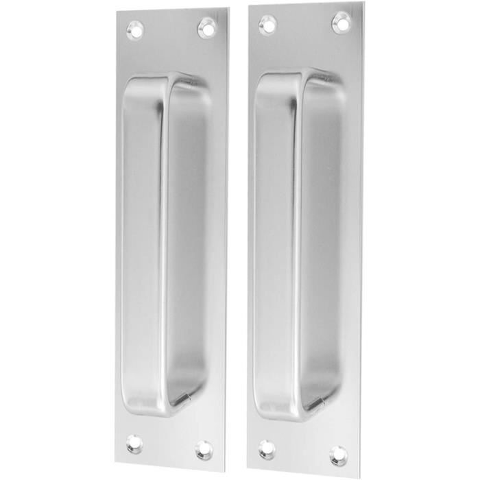 Lot De 2 Poignées De Porte Intérieures En Alliage Argenté Pour Land Rover Defender 1983-2019