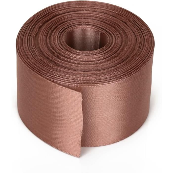 Rouleau De Ruban Doré Rose Profond 50 Mm X 25 M Double Face Satiné Aux ...