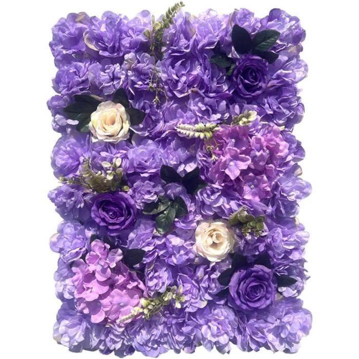 Panneau de roses artificielles décoratif pour fond de mariage 8 pcs Panneau de roses artificielles décoratif pour fond de mariage 8 pcs