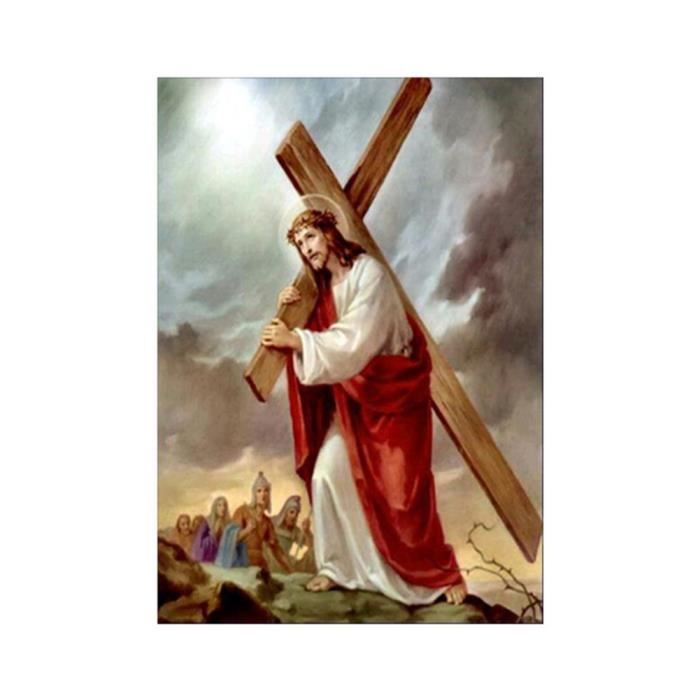 Religieux Jésus Croix 5D Peinture De Diamant Artisanat DIY Cadeau De  Décoration Murale 6920 - Achat / Vente objet décoration murale - Cdiscount