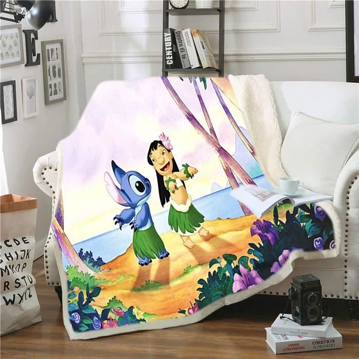 Couverture Disney Stitch Lilo et Stitch en flanelle pour enfants et  adultes, couverture de jour, couverture de canapé 150x200cm[57] - Cdiscount  Maison